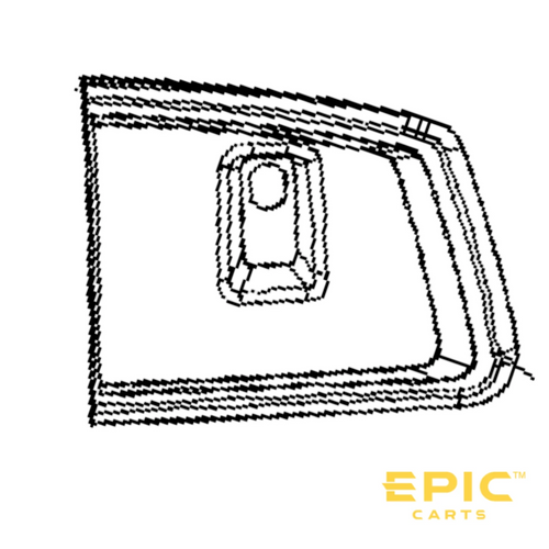 Passenger Side (Right) Glove Box Cover for EPIC E40FX Golf Cart