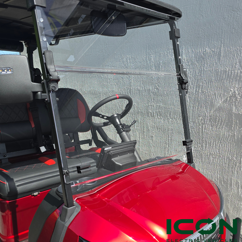 2-Piece Folding Windshield for ICON i20X, i40X, i60LX Golf Cart, WS-302-IX, WS-302-IX-DOT,  WS-302-IX-TINT,  3411013912