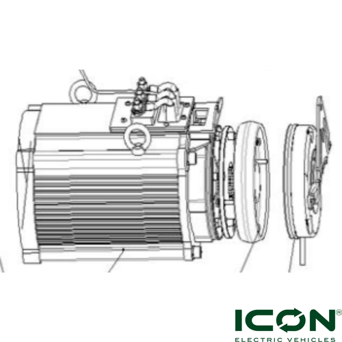 48V 5KW AC Motor for ICON i20X, i40X, i60LX Golf Carts, MOTOR-901-IX, 3201029476