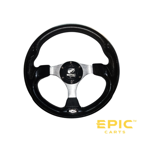 320mm Steering Wheel for EPIC E40, E40L, E40F, E40FL, E60, E60L and ICON i40X, i60LX Golf Carts, SR-EP606-IX, SR-EP606, 3101052594
