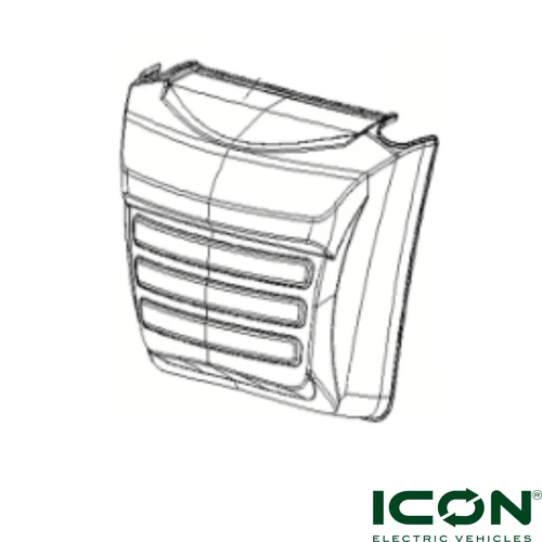 Front Bumper for ICON i20X, i40X, i60X Golf Carts, BD-419-IX, 3401016053