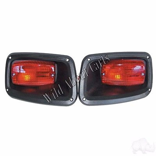 EZGO TXT Golf Cart Taillights with Bezels 1996-2013, LGT-334, 9253 + 9252, MJTL2000
