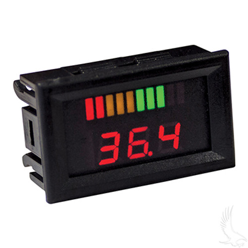 36 Volt Digital Voltage Display Charge Meter- Horizontal, CGR-134