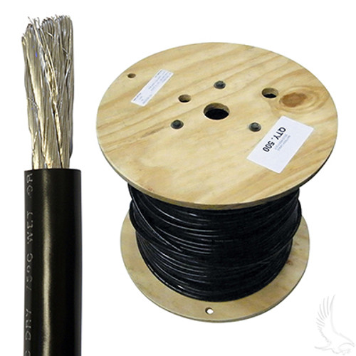 Golf Cart Battery Cable, 2 Gauge, 25 Foot, BAT-2020-25