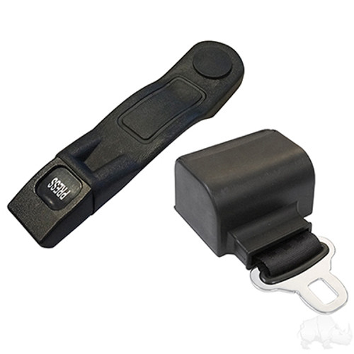 Deluxe Retractable Seatbelt Black, 56" Fully Extended, 6" Sleeve, SEAT-2012
