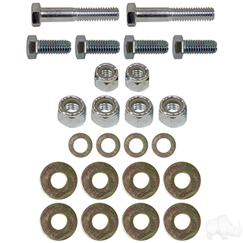 Golf Cart Seat Belt Bracket Hardware Kit, HDW-101 Golf Cart Seat Belt Bracket Hardware Kit, HDW-101