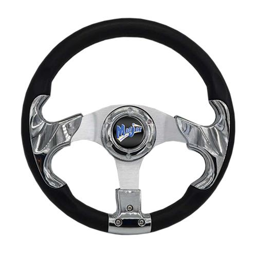 MadJax 13 Chrome Razor Steering Wheel, 06-010