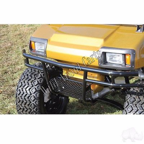 Club Car DS Golf Cart Black Powder Coat Steel Brush Guard for Club Car DS, BG-104A