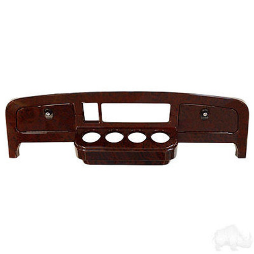 2014+ EZGO TXT Golf Cart Car Dash Board Cover Woodgrain, DASH-0010