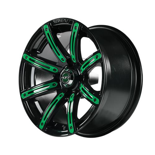 Green Inserts for Illusion 12x7 Wheel, 19-069-GRN