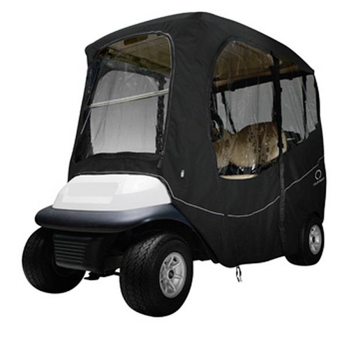 Deluxe Black 2-Passenger Golf Cart Enclosure (Universal Golf Cart Fit), 2034 Deluxe Black 2-Passenger Golf Cart Enclosure (Universal Golf Cart Fit), 2034