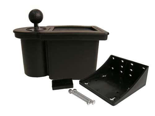 Club Clean Club & Ball Washer -Black (Universal Golf Cart Fit), 34141, ACC-BW003
