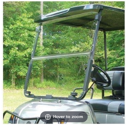 Clear Yamaha G22 Golf Cart Impact-Resistant Folding Windshield (2003-2007), 35354 Clear Yamaha G22 Golf Cart Impact-Resistant Folding Windshield (2003-2007), 35354