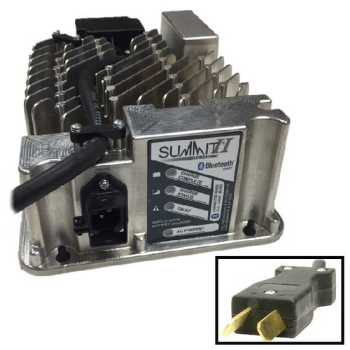 Summit Series II Golf Cart Charger 650W 36/48V, 2-Blade Gray Molded, 3723WAC-D1