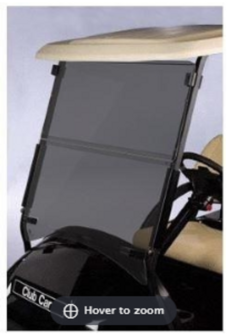 Club Car Precedent Golf Cart Tinted 1/4" Folding Windshield 2004-Up, 45591