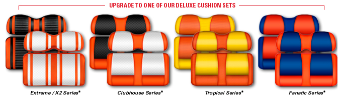 Club Car Precedent DoubleTake Veranda Deluxe Front Seat Cushions