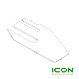 Cover Plate for ICON i20L, i40, and i40L Golf Cart, BD-709-IC, 2.01.004.020016, 2.03.103.100032