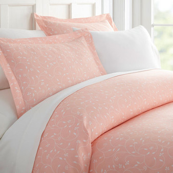 Pink Buds Patterned 3-Piece Duvet Cover Set by ienjoy Home ienjoy home