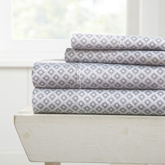 Polaris Patterned 4-Piece Sheet Set ienjoy home