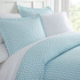Puffed Chevron Patterned 3-Piece Duvet Cover Set ienjoy home