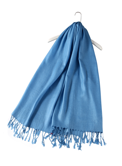 Plain Pashmina Scarf - Denim