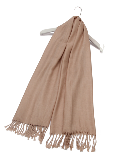 Plain Pashmina Scarf - Beige