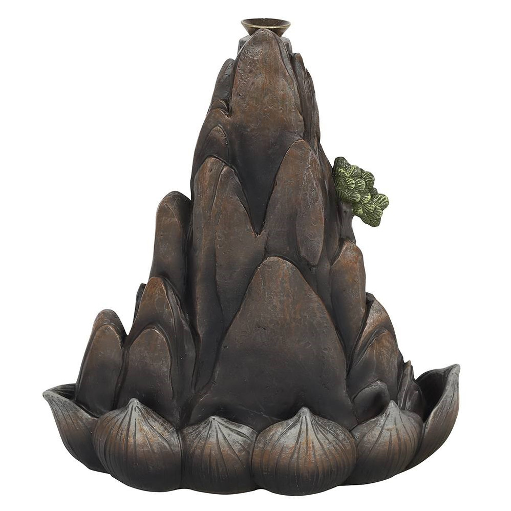 Backflow Incense Burner - Bronze Effect Mountain Island