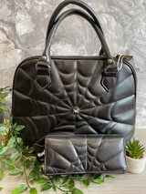 Cobweb Embellished Purse and bag set 