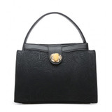 Floral embossed handbag - black Floral embossed handbag - black