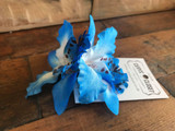 Double Lily Hair Flowers with Crocodile Clip - Blue