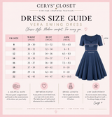 Navy Vera 50s Vintage Inspired Sweetheart Swing Dress