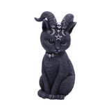 Small Pawzuph Horned Black Cat Figurine