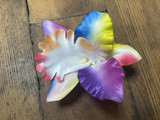 Multi colour single lily vintage hair flower clip