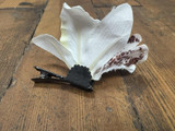 White single lily vintage hair flower clip