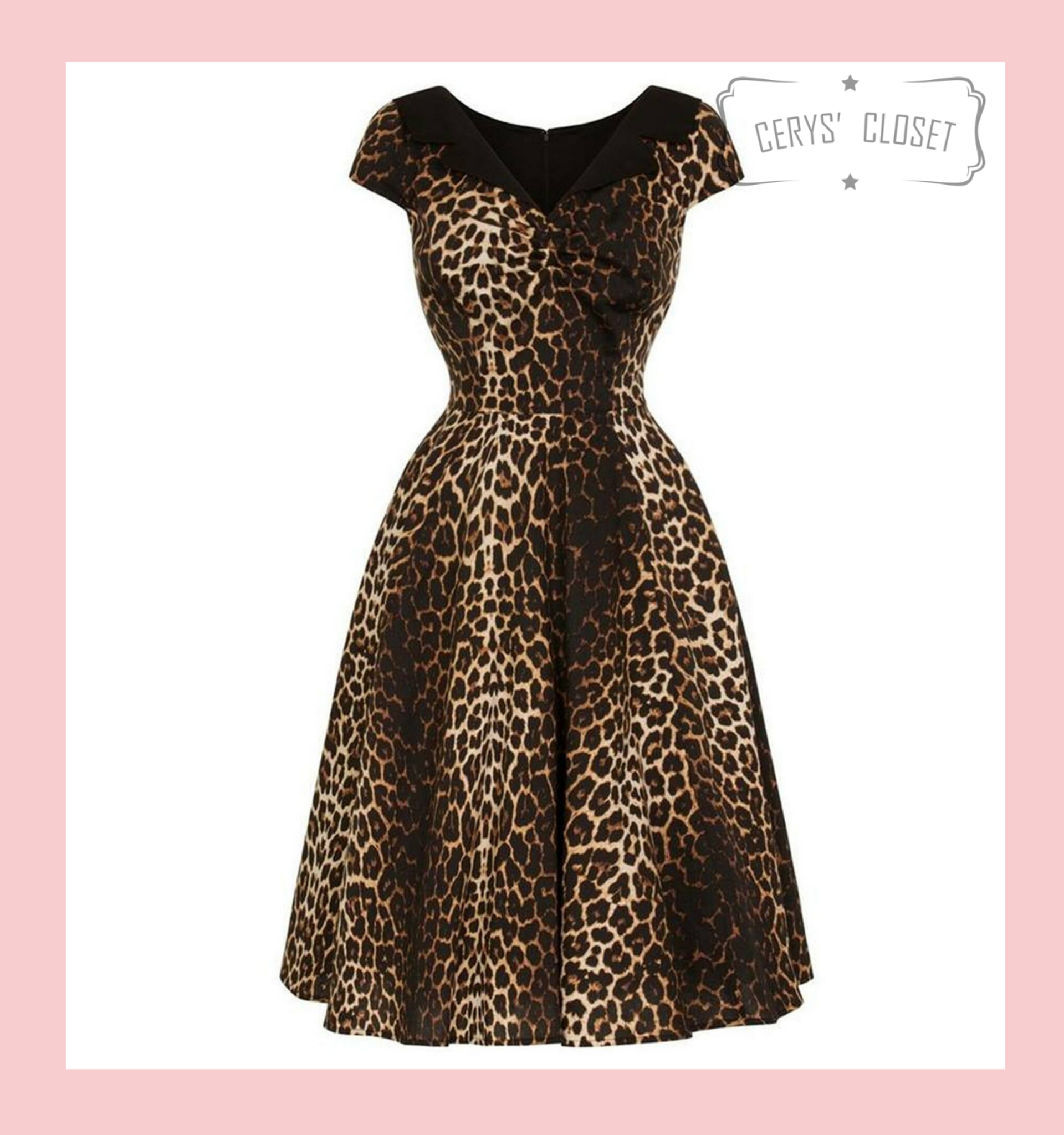 leopard swing dress