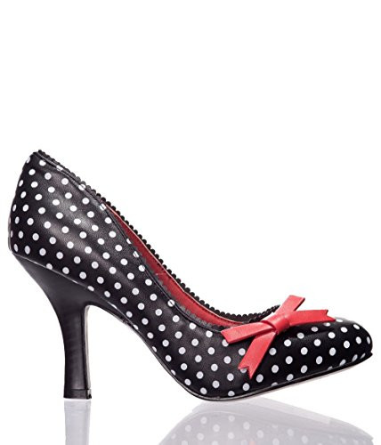 white polka dot heels