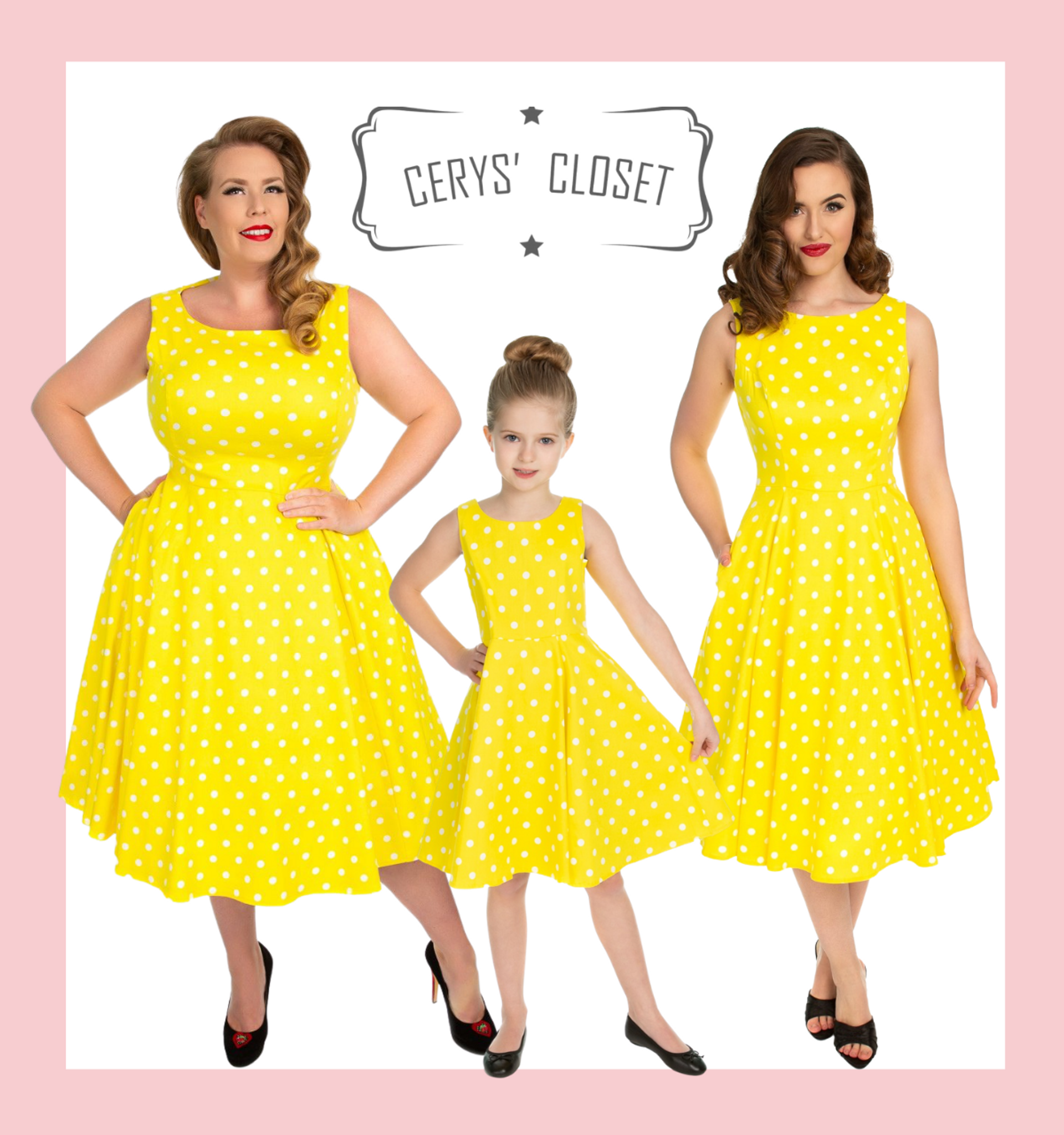 CINNAMON CLOSET Yellow Polka Dots Dress : Amazon.in: Fashion