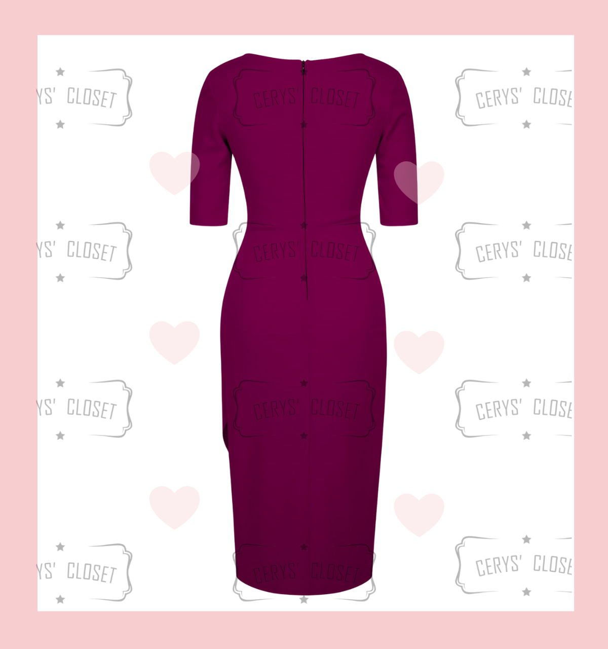 aubergine bodycon dress Eggplant Front Slit V Neck Bodycon Midi Dress