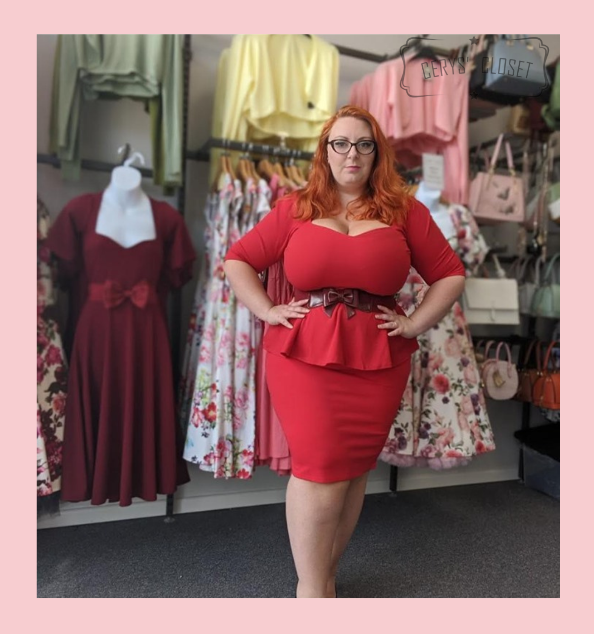 pencil skirt and peplum top