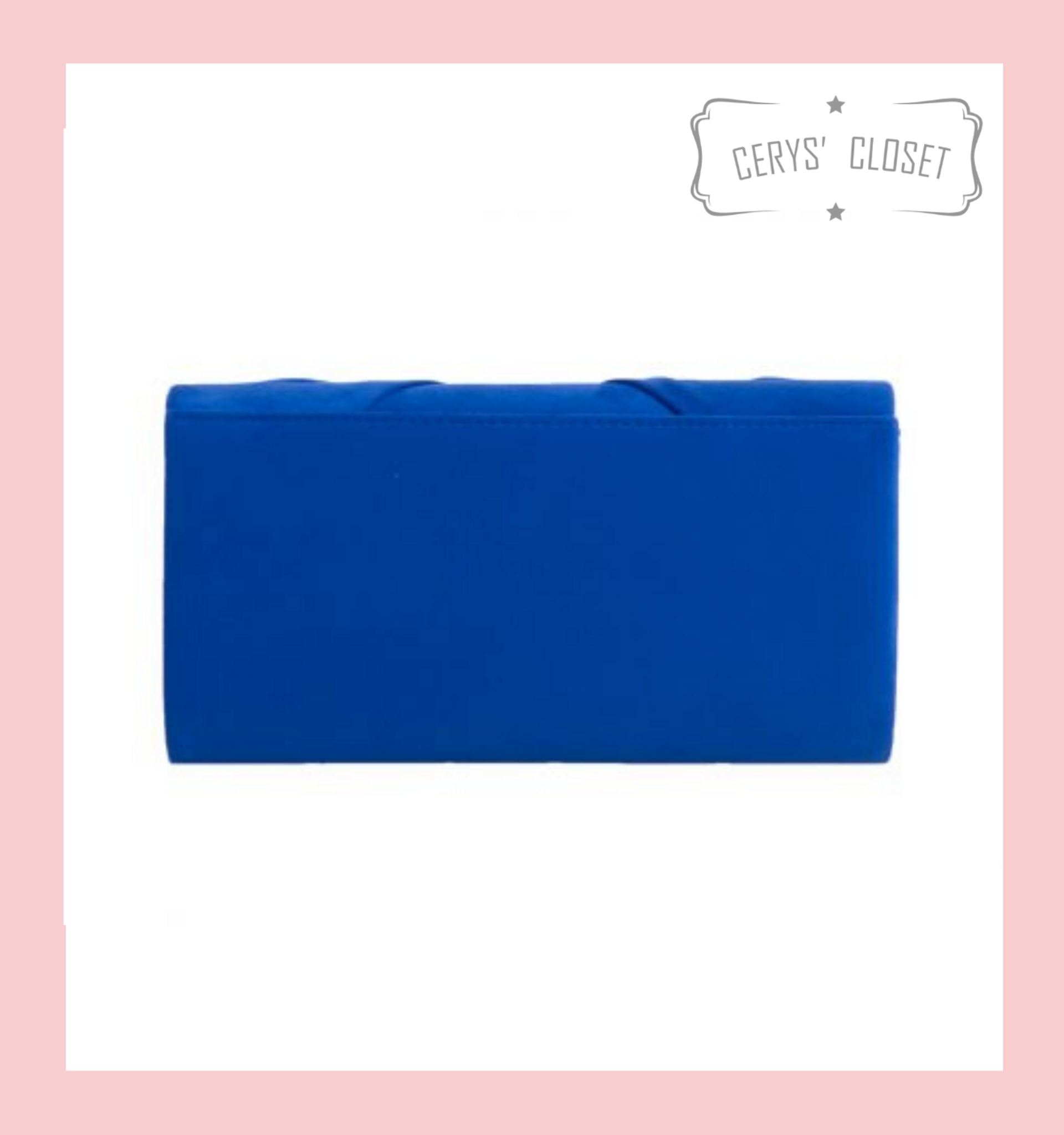 Kate Middletons Emmy London Natasha clutch bag in cobalt blue