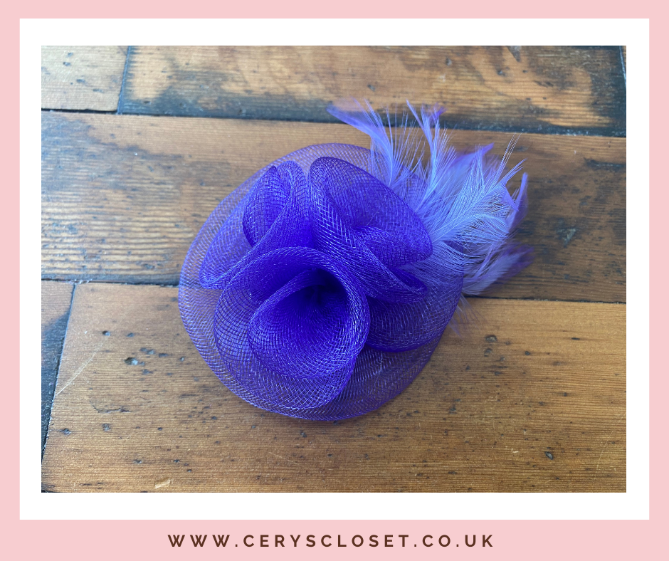 Mesh Flower Fascinator Hat 