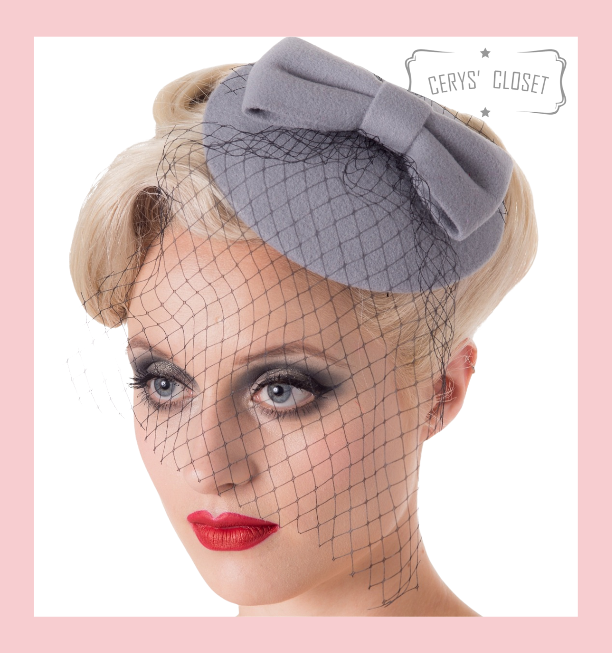 Vintage Style Pill Box Hat Fascinator 