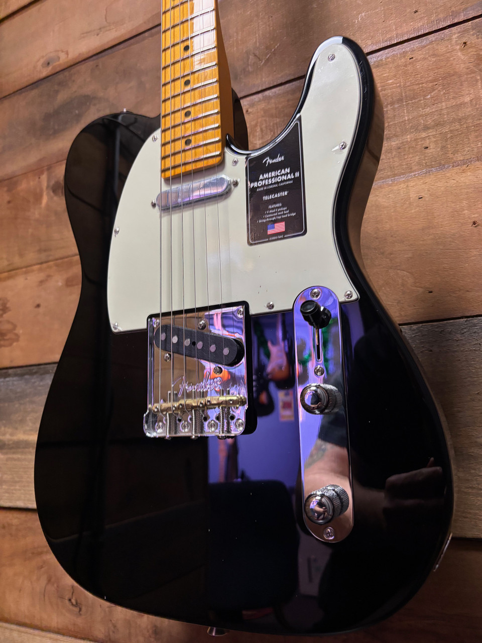 Fender American Pro II Tele MN Black w/case