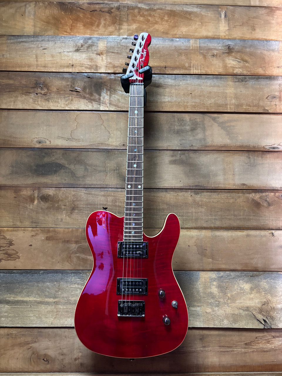 Fender Telecaster Custom FMT HH Crimson Red Transparent