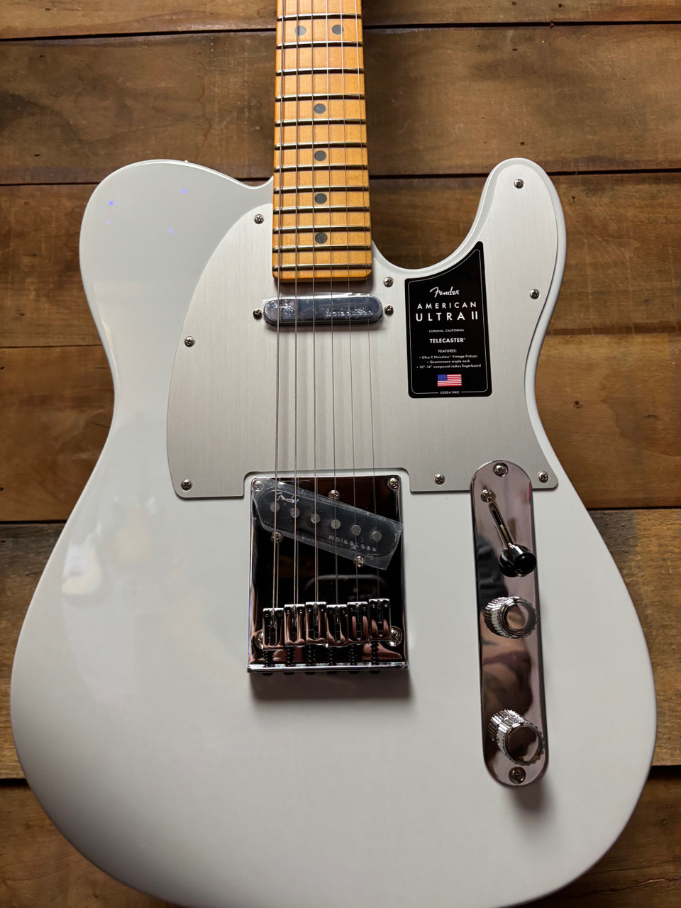 Fender American Ultra II Tele MB Avalanche w/case