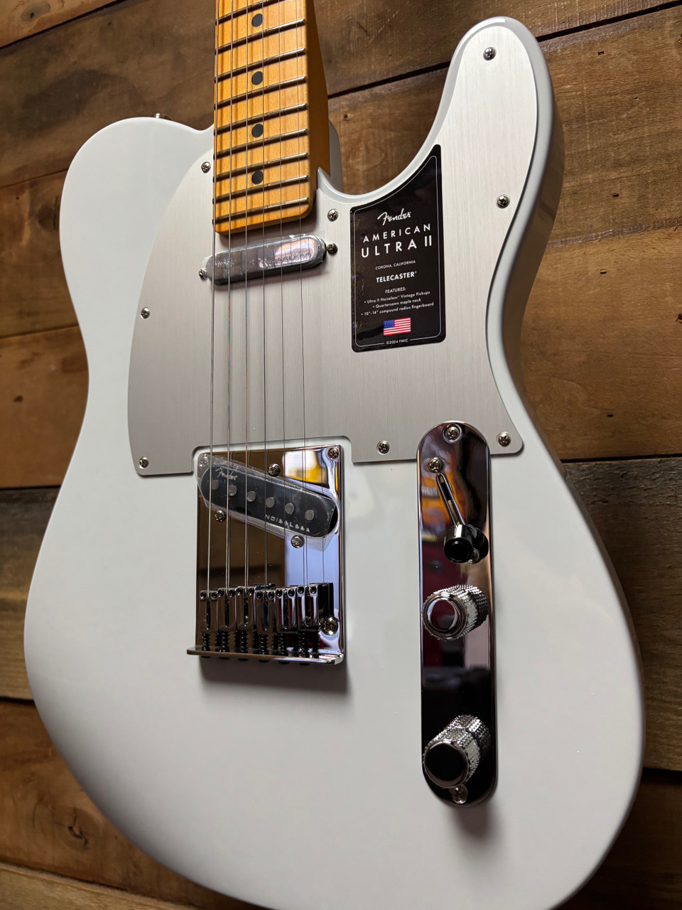 Fender American Ultra II Tele MB Avalanche w/case