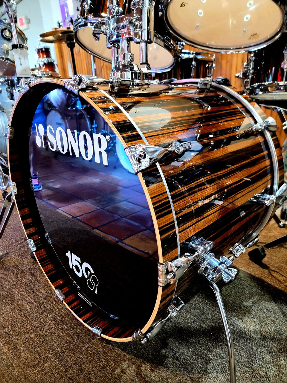 Sonor 150th Anniversary AQ2 Stage 6-piece Shell Pack - Ebony High