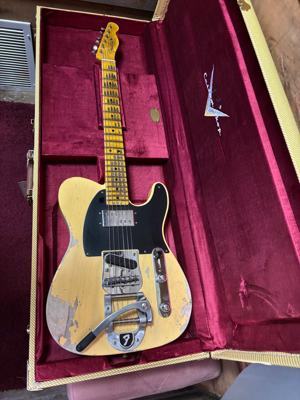 Fender Custom Shop CuNiFe Special Run Black Guard Tele Bigsby