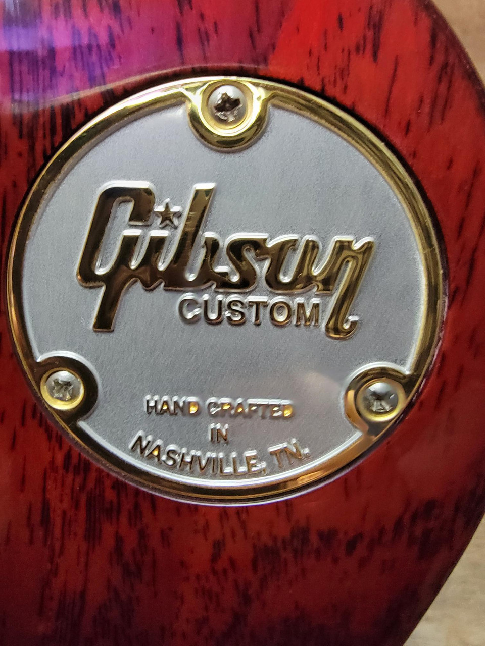 ギター Gibson Custom Shop Les paul Lower Logo Gibson Custom Shop 1960 Les Paul Standard VOS - Washed Cherry