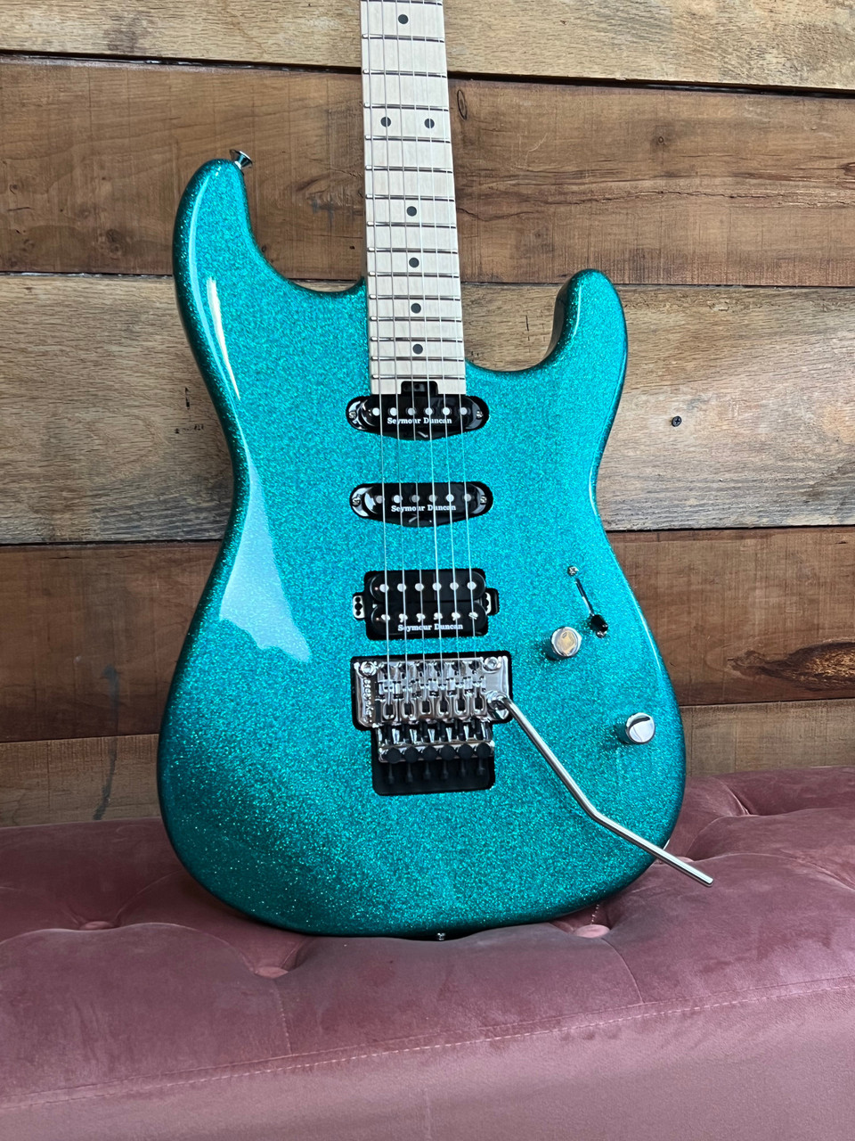 Charvel Pro-Mod San Dimas Style 1 HSS FR M Electric Guitar - Aqua Flake